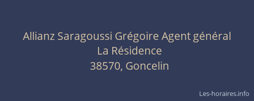 Allianz Saragoussi Gr&eacute;goire Agent g&eacute;n&eacute;ral