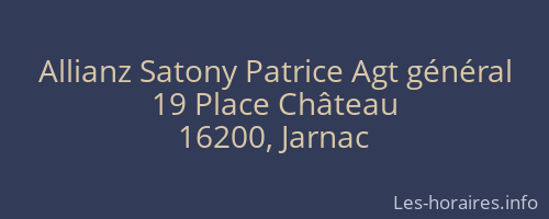 Allianz Satony Patrice Agt général