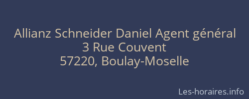 Allianz Schneider Daniel Agent général