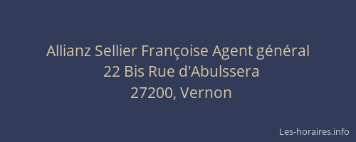 Allianz Sellier Françoise Agent général