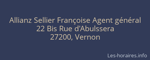 Allianz Sellier Françoise Agent général