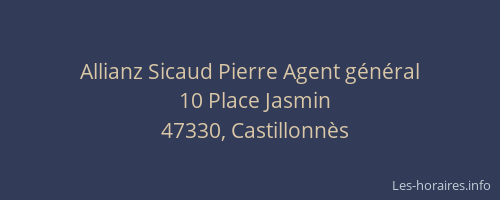 Allianz Sicaud Pierre Agent g&eacute;n&eacute;ral