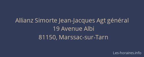 Allianz Simorte Jean-Jacques Agt g&eacute;n&eacute;ral