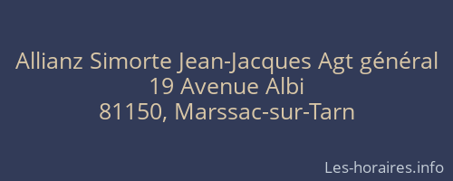 Allianz Simorte Jean-Jacques Agt général