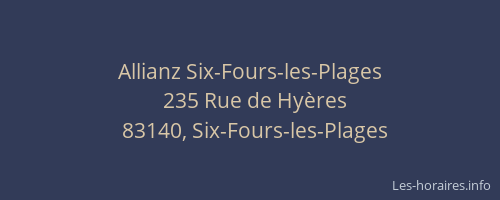 Allianz Six-Fours-les-Plages