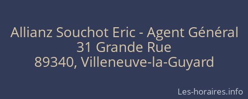 Allianz Souchot Eric - Agent G&eacute;n&eacute;ral