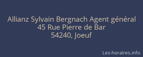 Allianz Sylvain Bergnach Agent général