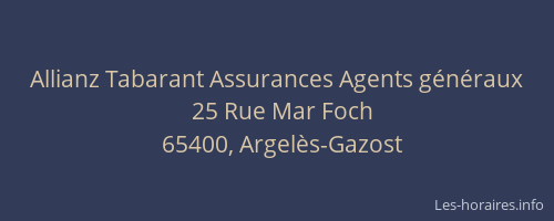 Allianz Tabarant Assurances Agents généraux