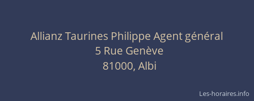 Allianz Taurines Philippe Agent général