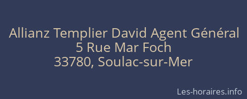 Allianz Templier David Agent Général