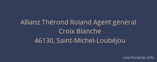 Allianz Th&eacute;rond Roland Agent g&eacute;n&eacute;ral