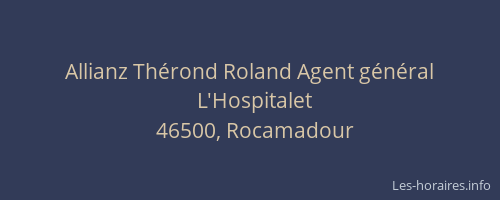 Allianz Th&eacute;rond Roland Agent g&eacute;n&eacute;ral