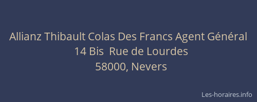 Allianz Thibault Colas Des Francs Agent Général