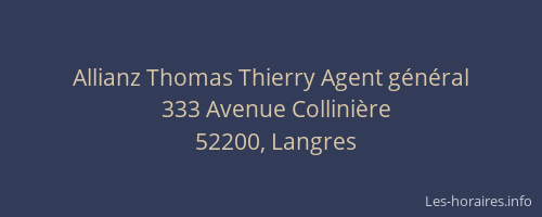 Allianz Thomas Thierry Agent g&eacute;n&eacute;ral
