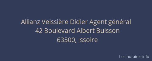 Allianz Veissi&egrave;re Didier Agent g&eacute;n&eacute;ral