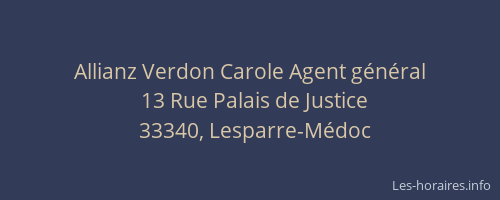 Allianz Verdon Carole Agent g&eacute;n&eacute;ral