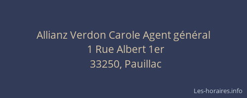 Allianz Verdon Carole Agent g&eacute;n&eacute;ral