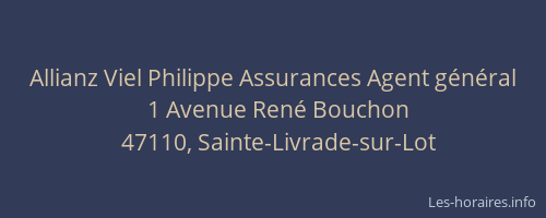 Allianz Viel Philippe Assurances Agent g&eacute;n&eacute;ral