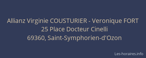 Allianz Virginie COUSTURIER - Veronique FORT