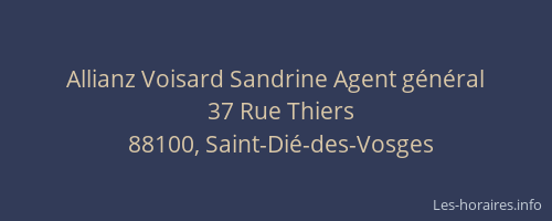 Allianz Voisard Sandrine Agent g&eacute;n&eacute;ral
