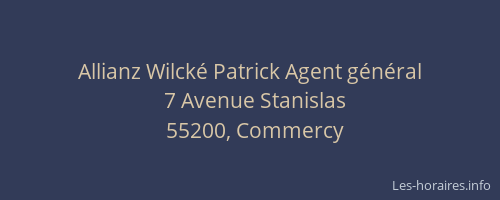 Allianz Wilck&eacute; Patrick Agent g&eacute;n&eacute;ral