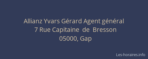 Allianz Yvars Gérard Agent général