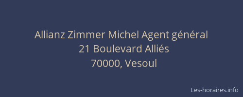 Allianz Zimmer Michel Agent général