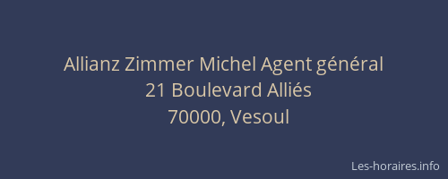 Allianz Zimmer Michel Agent g&eacute;n&eacute;ral