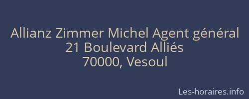 Allianz Zimmer Michel Agent général