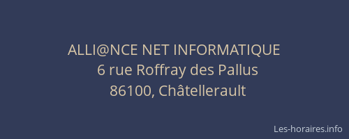 ALLI@NCE NET INFORMATIQUE
