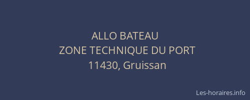 ALLO BATEAU