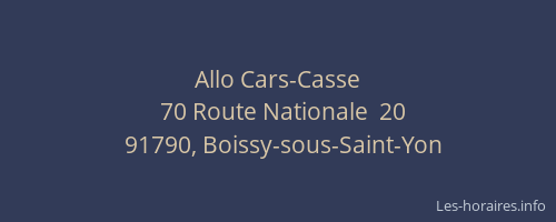 Allo Cars-Casse