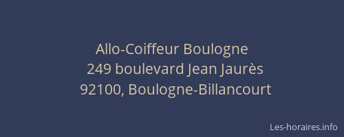 Allo-Coiffeur Boulogne