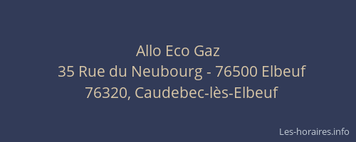 Allo Eco Gaz