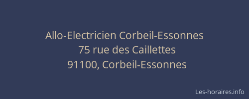 Allo-Electricien Corbeil-Essonnes