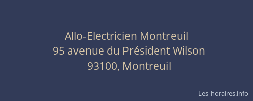 Allo-Electricien Montreuil