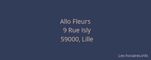 Allo Fleurs
