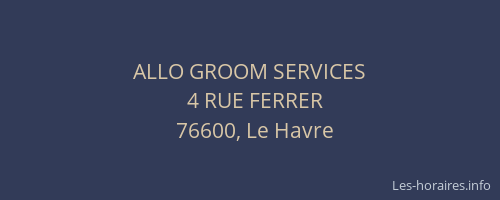 ALLO GROOM SERVICES