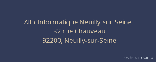 Allo-Informatique Neuilly-sur-Seine