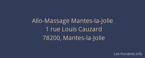 Allo-Massage Mantes-la-Jolie