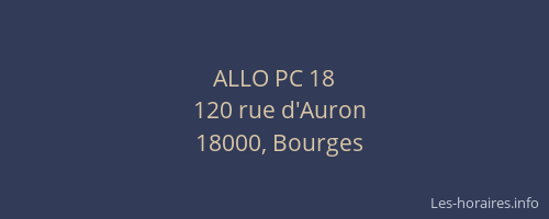 ALLO PC 18