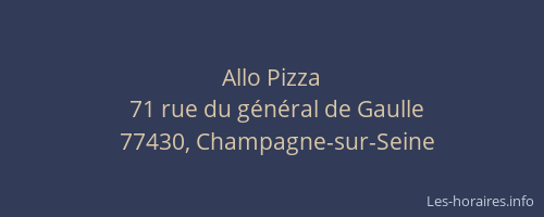 Allo Pizza