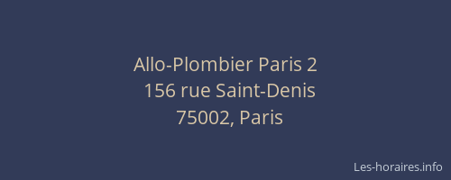 Allo-Plombier Paris 2