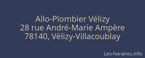 Allo-Plombier Vélizy