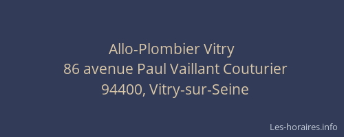 Allo-Plombier Vitry