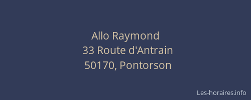 Allo Raymond