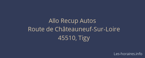 Allo Recup Autos