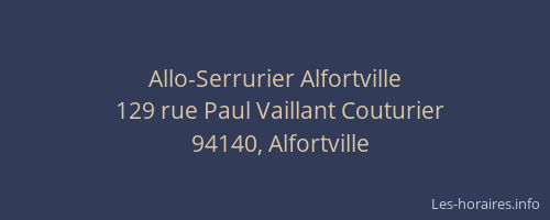 Allo-Serrurier Alfortville