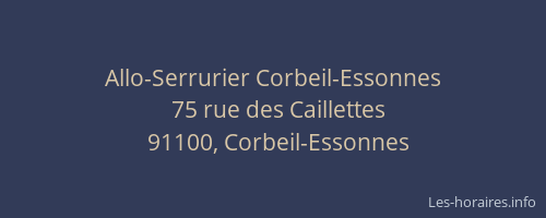 Allo-Serrurier Corbeil-Essonnes