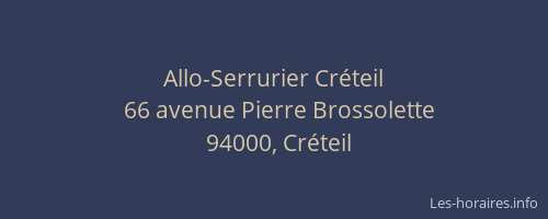Allo-Serrurier Créteil